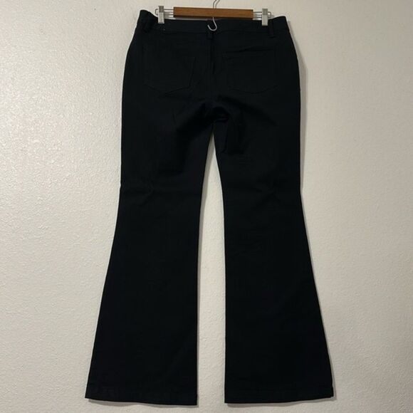 The Limited Flare Leg Crew Fit Black Jeans Womens 10 Denim Stretch Mid Rise 90s - Picture 7 of 12